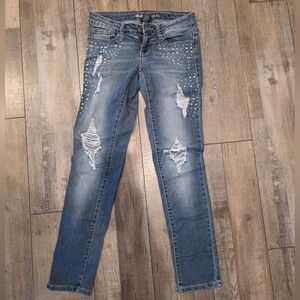 Distressed Blue Women's Jeans